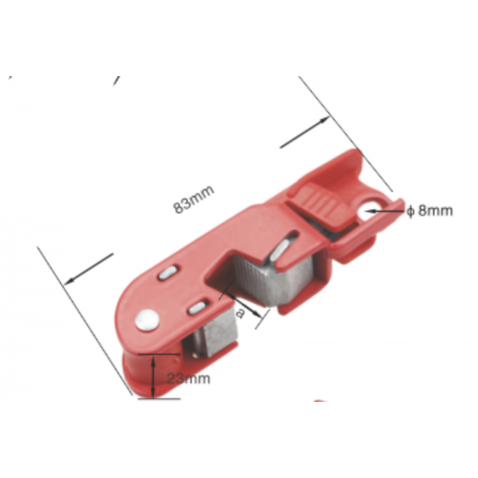 Medium Circuit Breaker Lockout with Locking Screw ( HBD-D17)